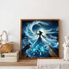 Fille Avec Des Vagues-Perceuse Ronde Peinture Diamant-40*40CM
