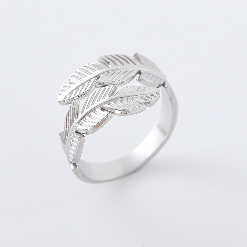 Retro Unisex Vintage Geometric Stainless Steel Electroplating Rings