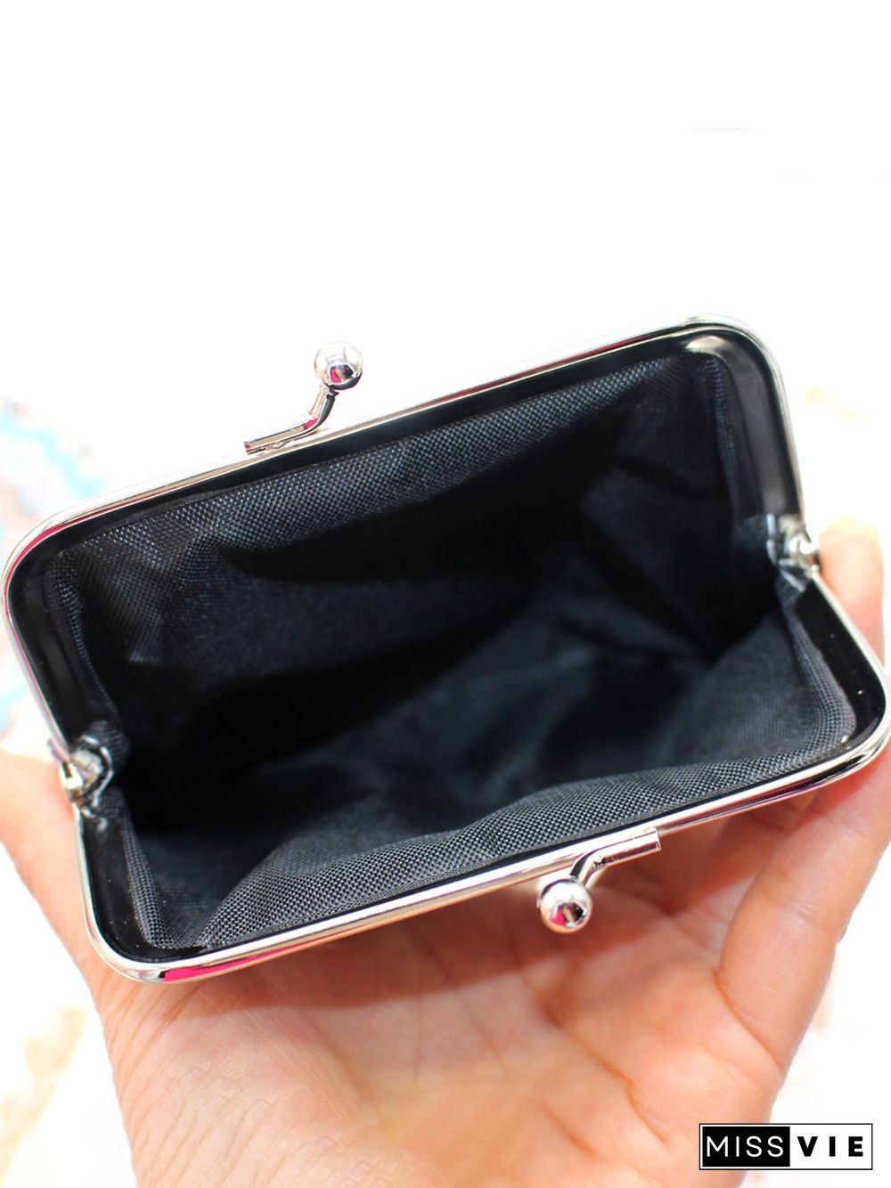 Ethnic Pattern Kiss Buckle Coin Purse Storage Bag