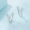 Butterfly Shaped Hoop Earrings 925 Silver 