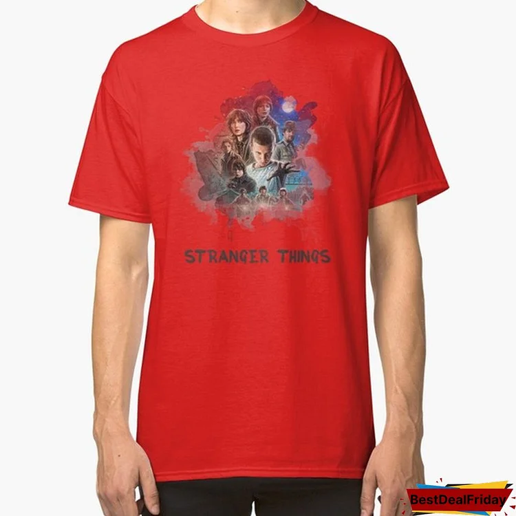 Stranger Things - Canvas Design Men's Fashion Style Casual Cotton Short Sleeve T-Shirt,Size:S-6Xl