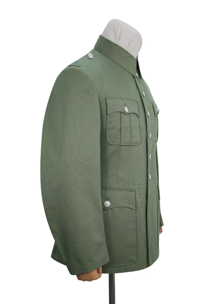   Polizei German General Officer Mottled Green Summer Service Tunic (6 buttons) German-Uniform