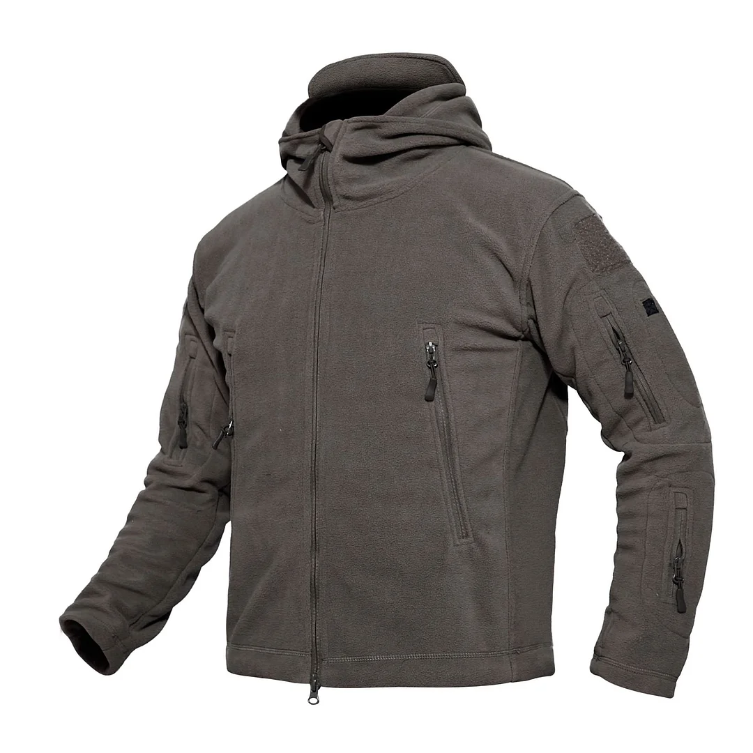Outdoor Fleece Zipped Multi-Pocket Jacket