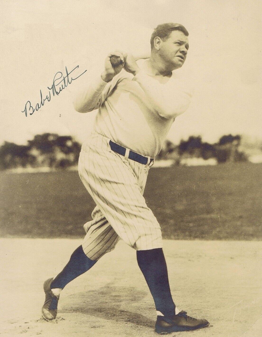 Babe Ruth Autographed Signed 8x10 Photo Poster painting ( HOF Yankees ) REPRINT