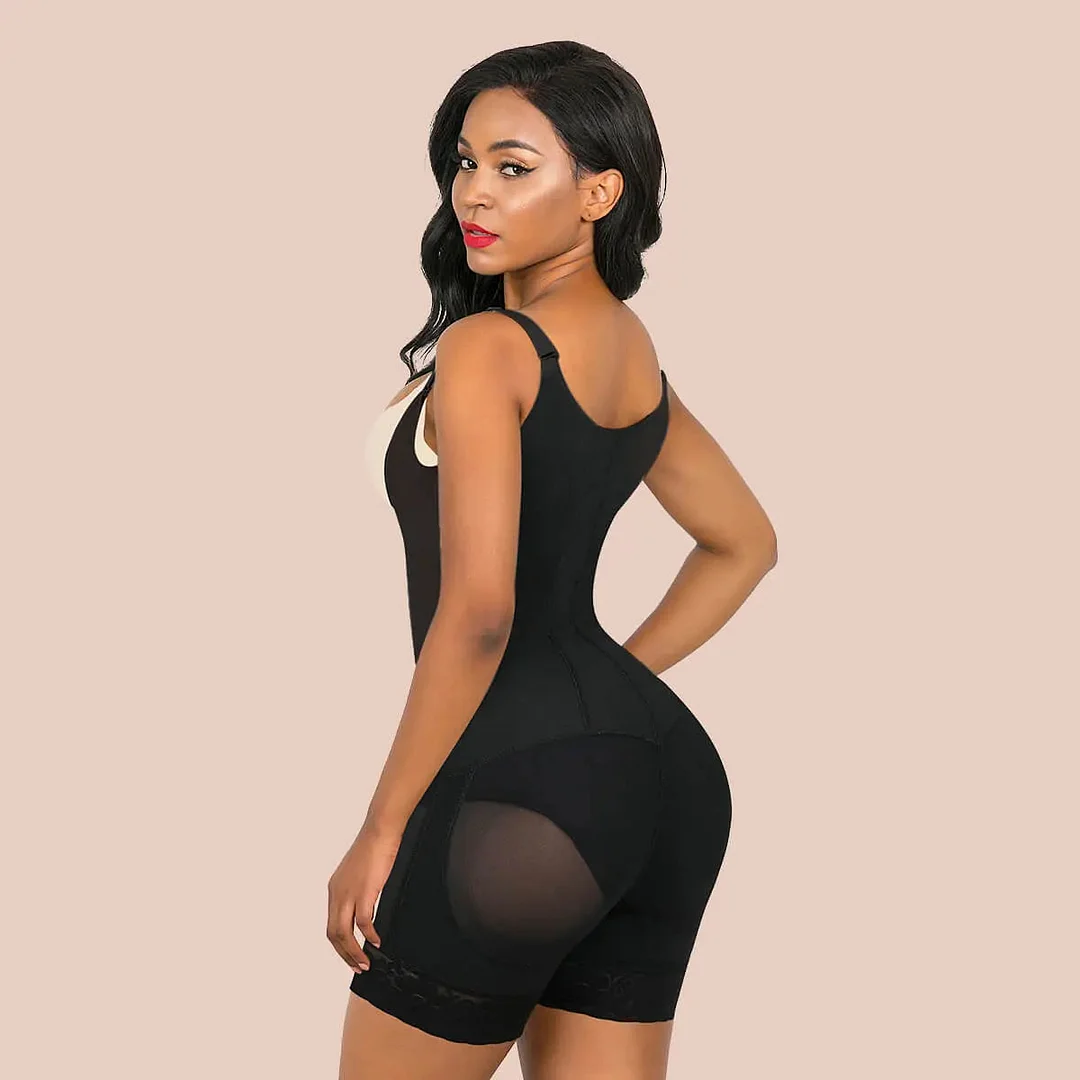  Tummy Control Shapewear Bodysuit With Zipper