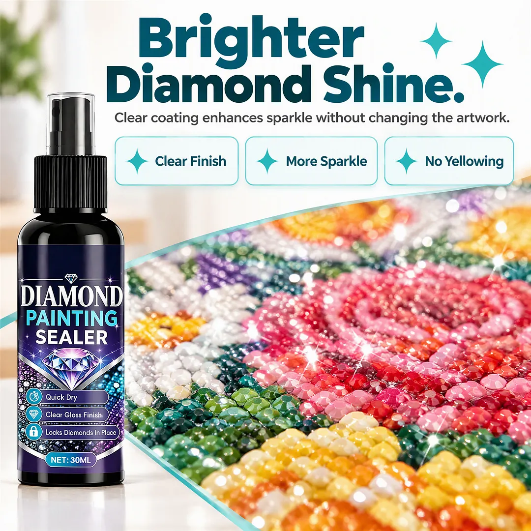 Diamond Painting Sealer Spray Quick Dry Clear Gloss Finish for Diamond Art