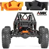 AMK CNC Aluminum Link Riser for 1/10 RC Crawler Axial Capra 1.9 Unlimited Trail Buggy Currie F9 SuperShafty CP44 Portal Axle Upgrade (Orange Link Riser)