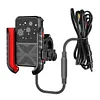 Cooling Motorcycle Phone Mount with USB/TYPE-C Charging Port Motorcycle Phone Holder 360 Rotation Cellphone Cradle Adjustable for 5.4-7.8 Inch Smartphone (Handlebar)