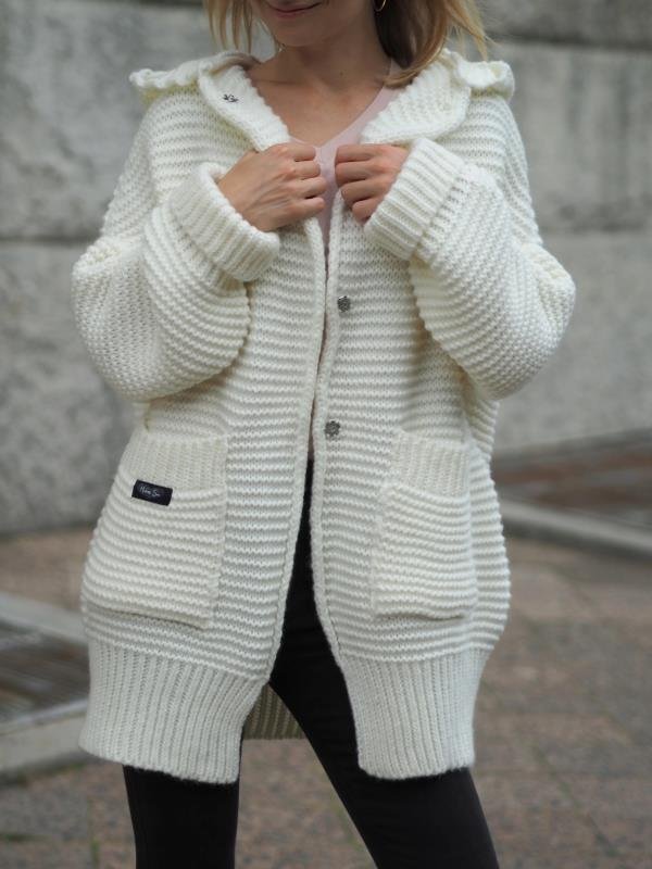 STYLISH PLAIN HOODIE CARDIGAN