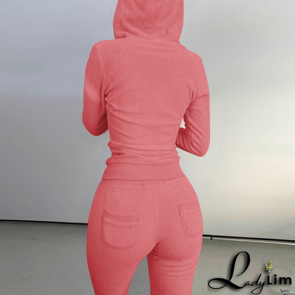 Women's Autumn/Winter Fleece Vest Hooded Three-Piece