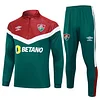2023/2024 Fluminense Half-Pull Training Suit Green Football Shirt 1:1 Thai Quality