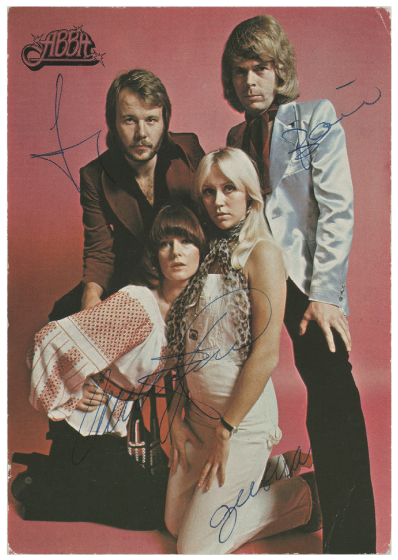 ABBA signed autographed Photo Poster painting postcard! AMCo! 15549