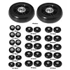 1 Pair Rubber Casters Mute Trolley Case Wheels Deluxe Repair Tool (54*18mm)