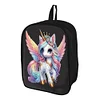 Einhorn schwarzer Rucksack - 5d DIY Basteltasche