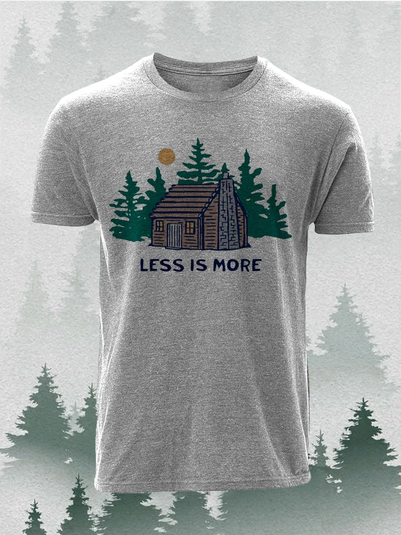Less is More Men's Outdoor Style Tree House Short-Sleeved Shirt in  mildstyles