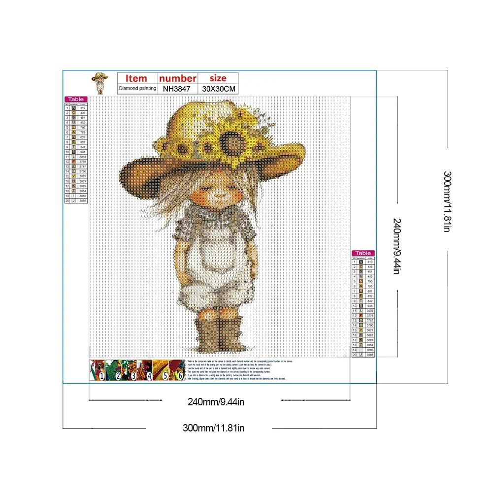 Diamond Painting - Full Round Drill - Farm Cowboy Kids(Canvas|30*30cm)