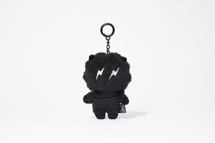 BTS BT21 X Fragment Plush Keyring | BT21 Black Plush Keychain