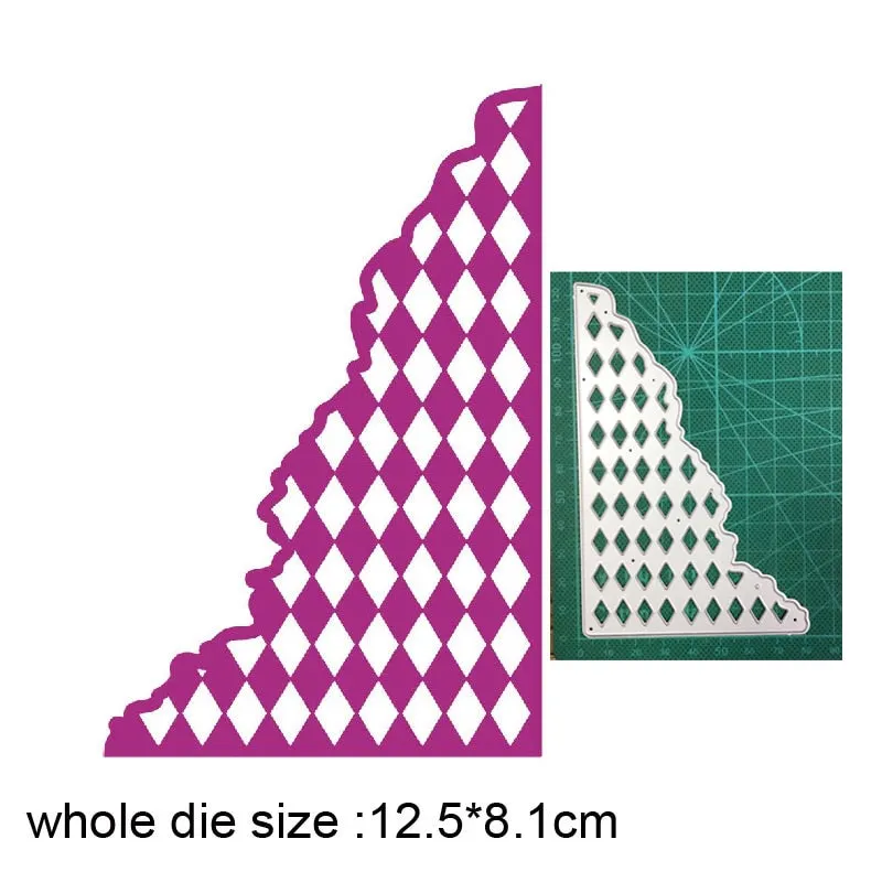 Craft Dies Metal Cutting Dies Cut Die Lace Corner Border Frame Decoration Scrapbook Dies Knife Mould Blade Punch Stencils Dies