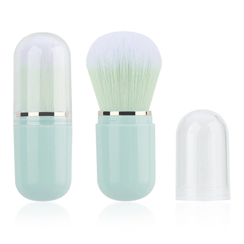 New Portable Makeup Brush Telescopic Brush Nail Powder Dust Brush Travel Blush Brush Single Makeup Tool