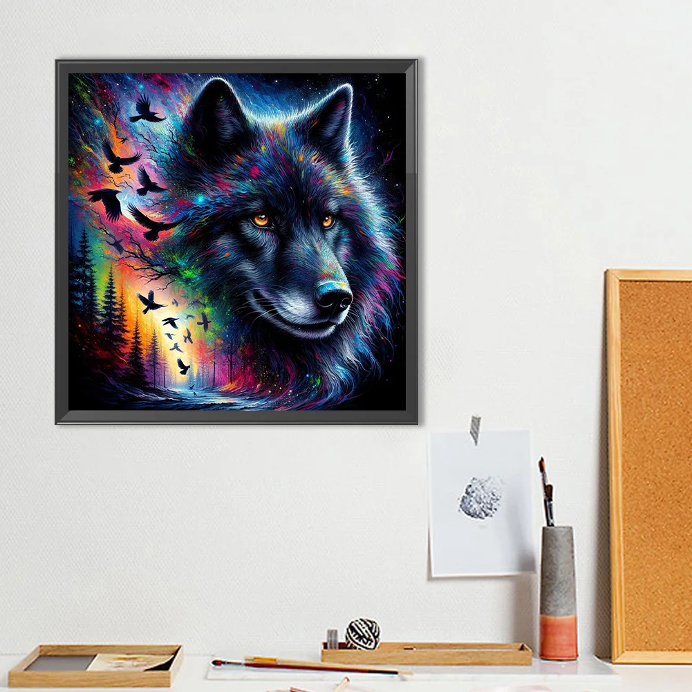 Diamond Painting - Full Round Drill - Wolf(Canvas|40*40cm)