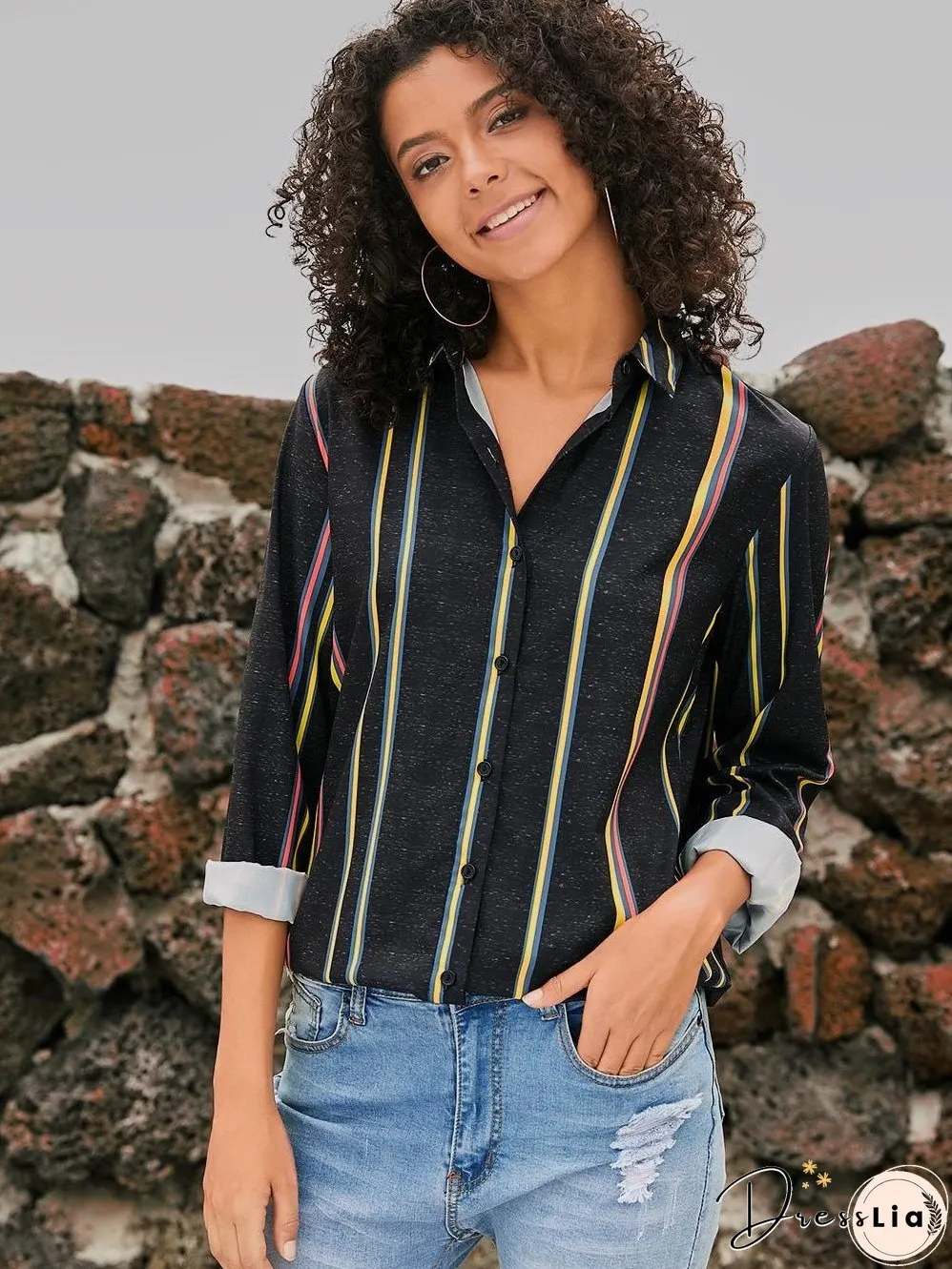 Weekend Casual Striped Shirt