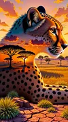 Luxury AB Velvet Diamond Painting Kit - Leopard