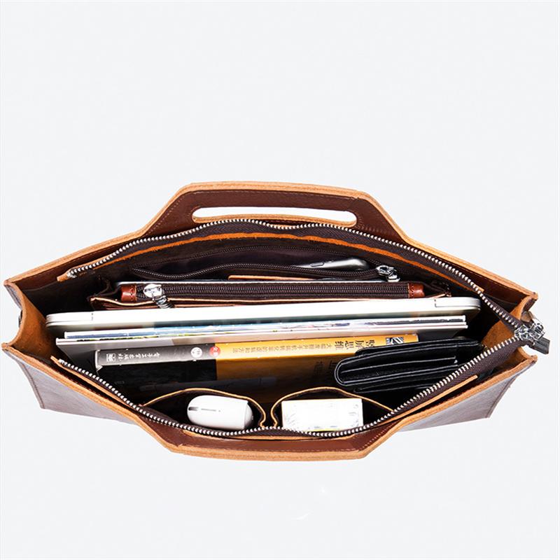 Men's High Quality Casual Clutch Genuine Leather Business Crossbody Bag