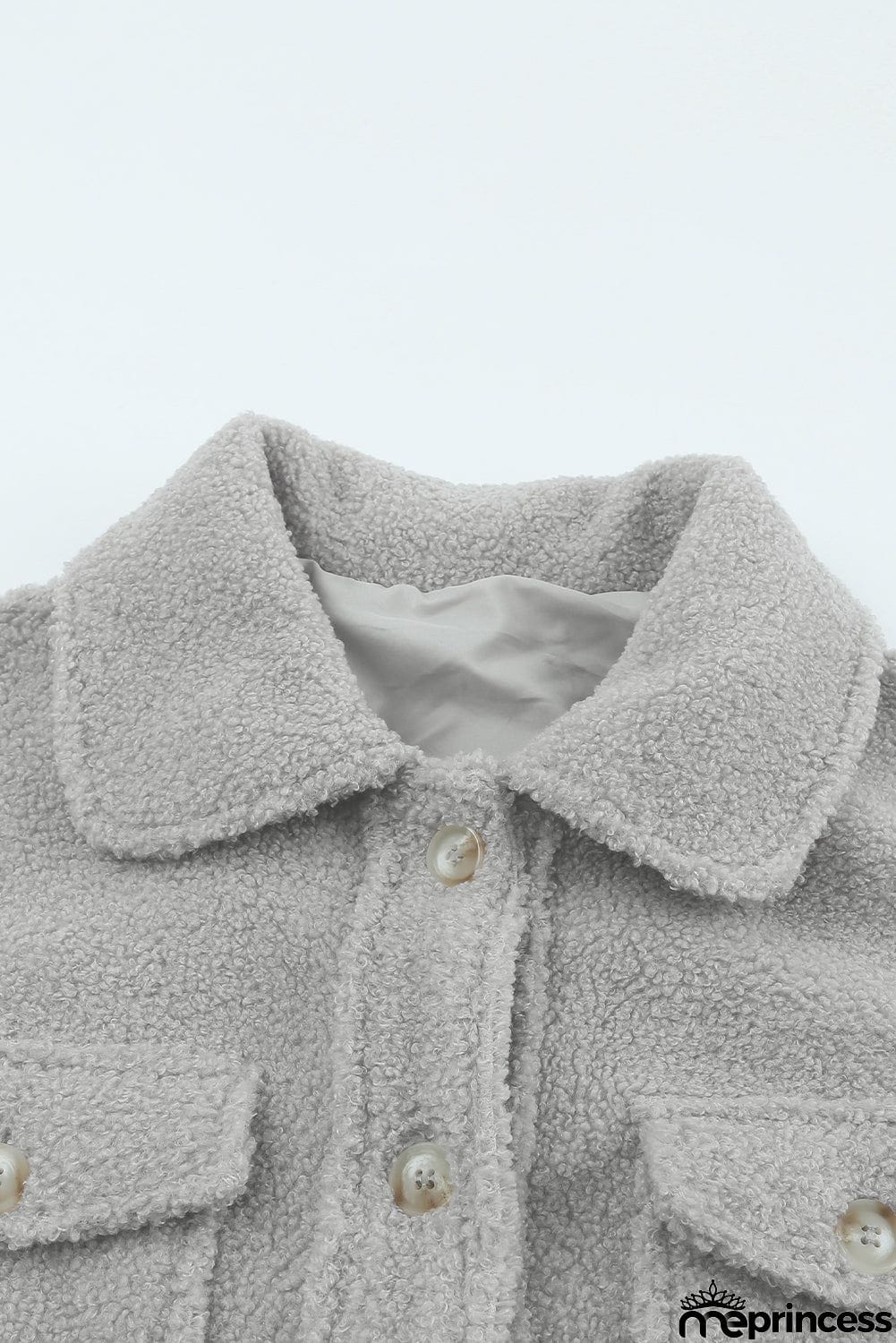 Flap Pockets Button Front Jacket