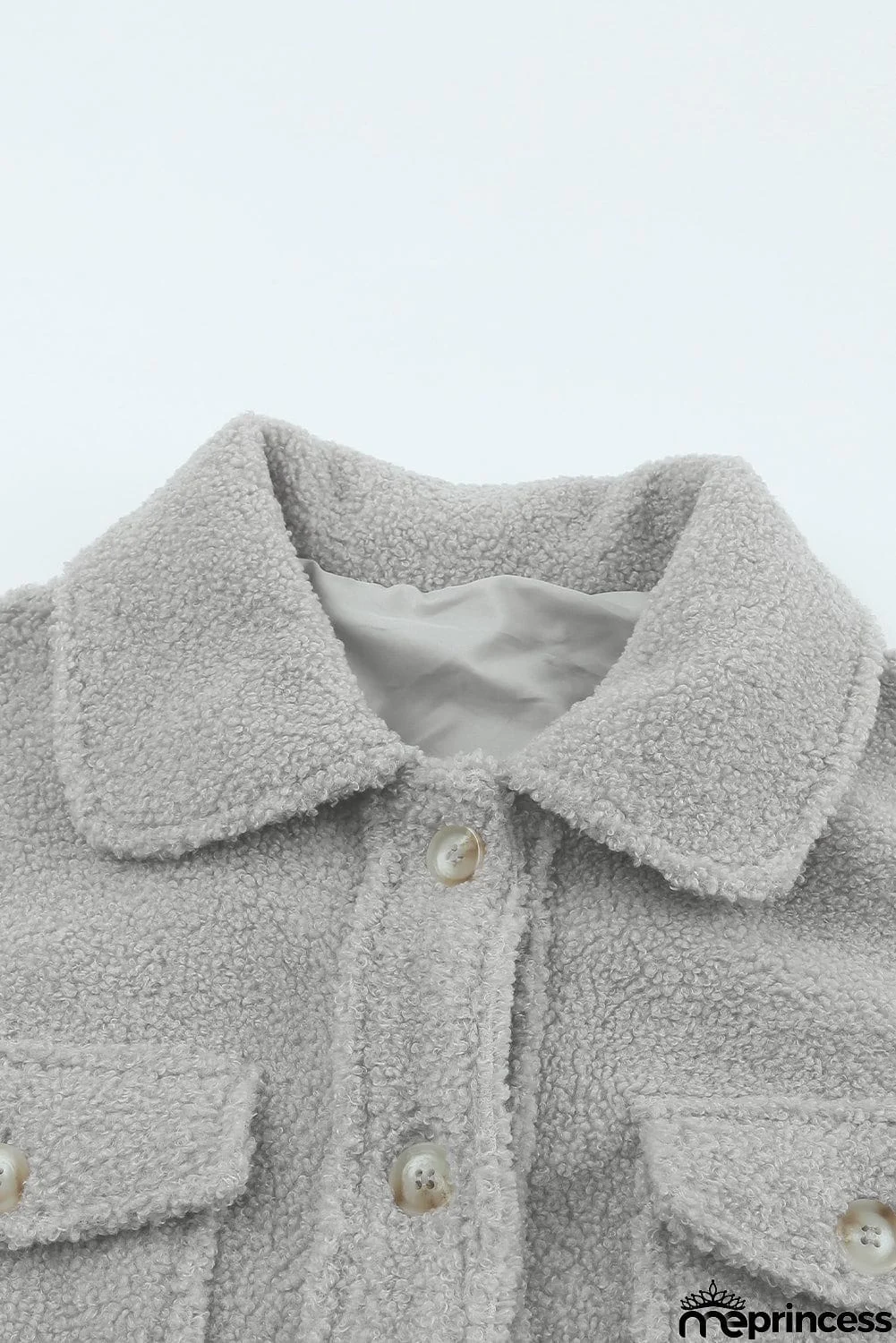 Flap Pockets Button Front Jacket