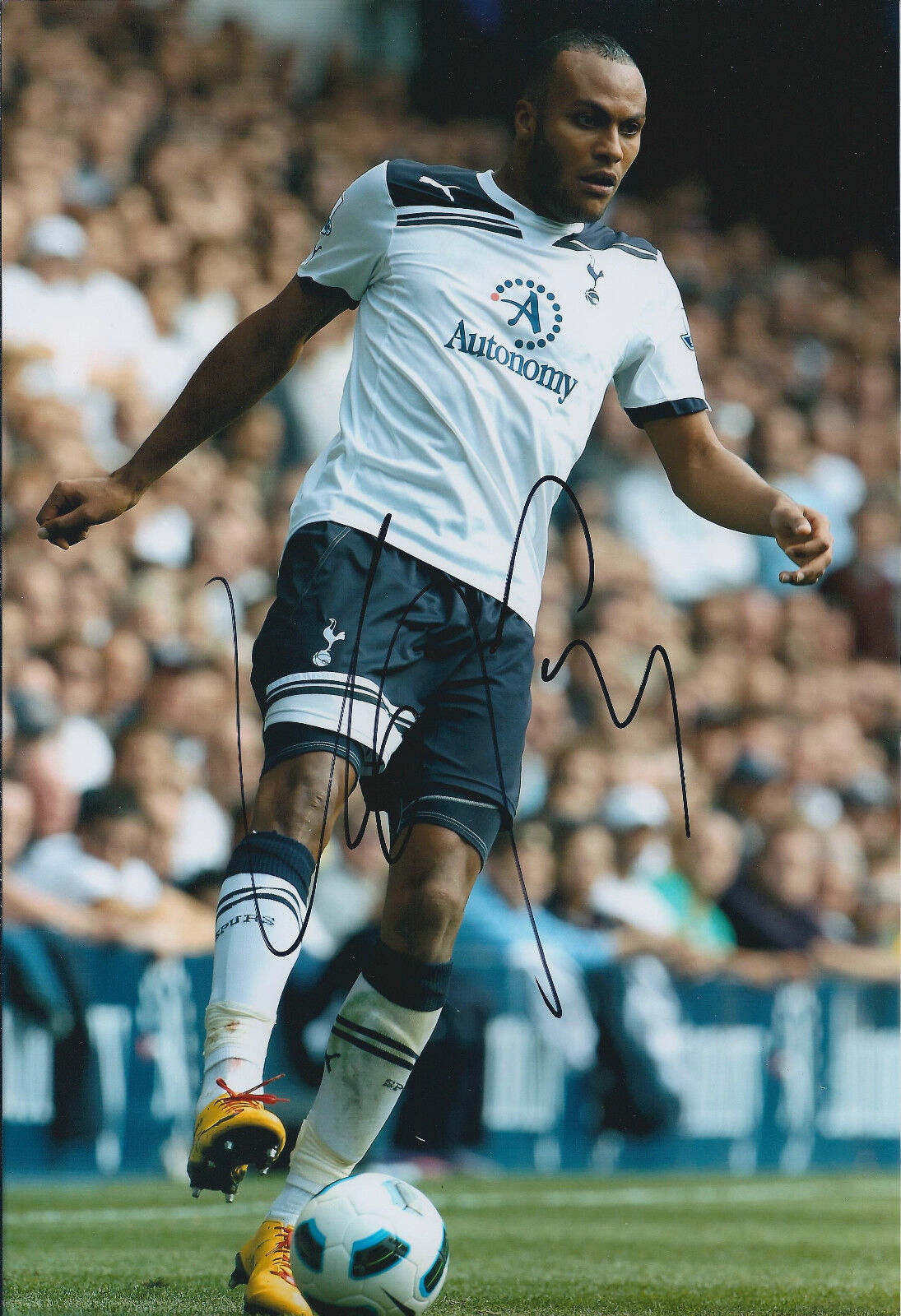 Younes KABOUL Signed 12x8 Photo Poster painting AFTAL COA Autograph Spurs Tottenham Hotspurs