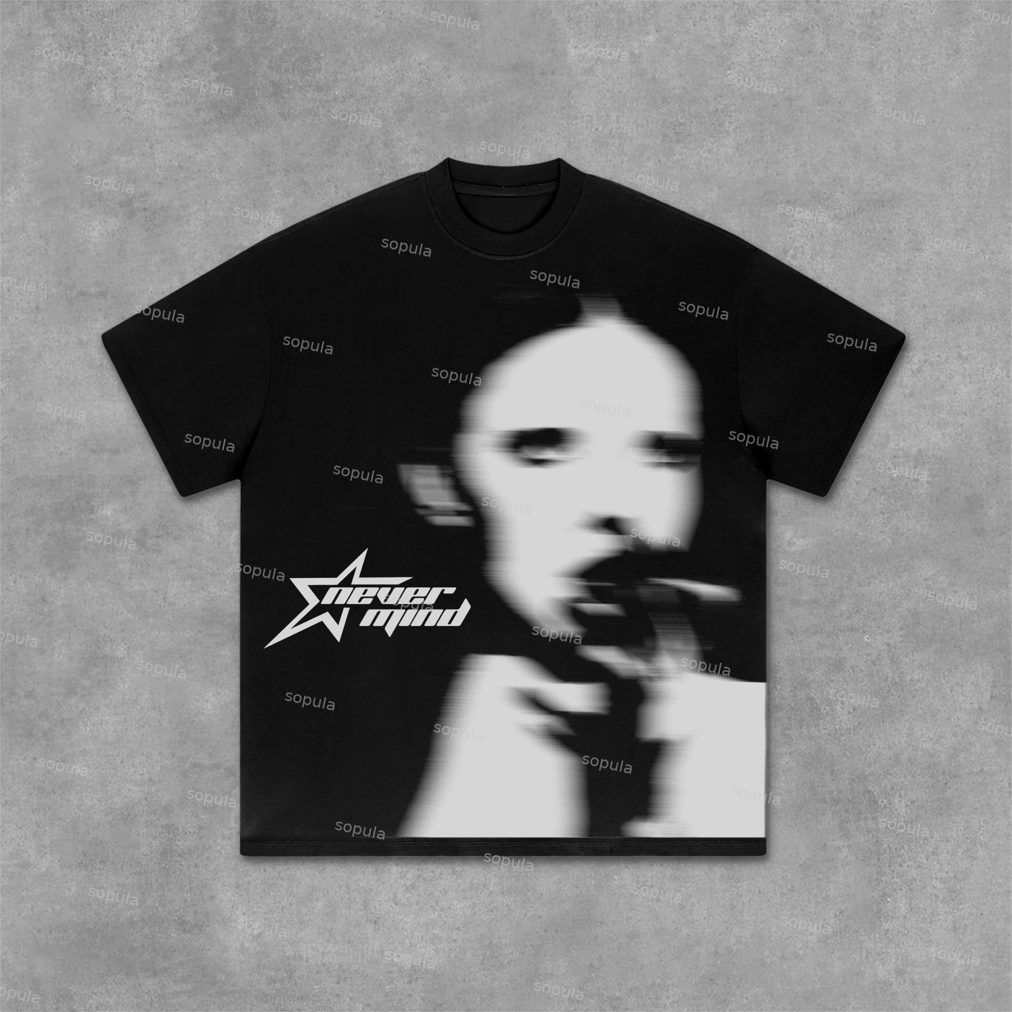 Sopula Vintage Character Portrait Graphics 100% Cotton T-Shirt - SOPULA