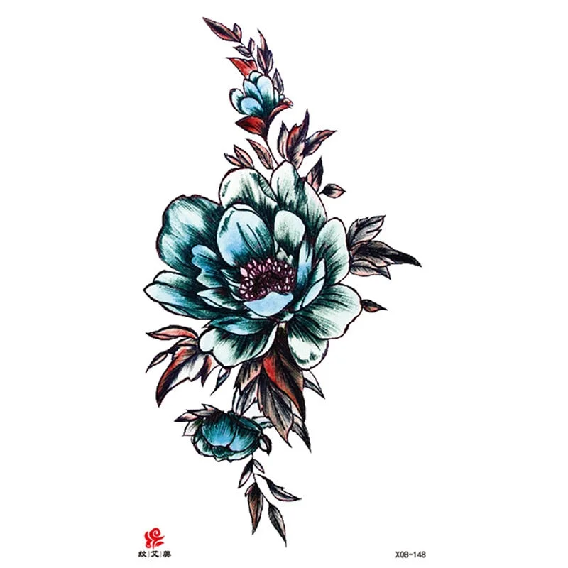 Animal Tiger dragonTemporary Tattoos Fox Wolf Eagle Fake Tatto Sticker Owl Flower Tatoo Body Armbands Men tatuajes temporales