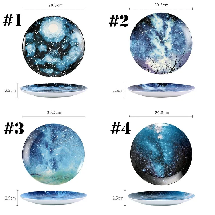 Creative Galaxy Ceramic Plate Dish SP13787