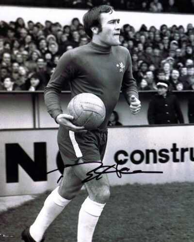 Ron Harris HAND SIGNED Chelsea Chopper 10x8 Photo Poster painting AFTAL