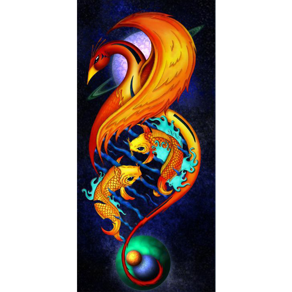 

Phoenix - Round Drill Diamond Painting - 40*80CM (Big Size), 501 Original