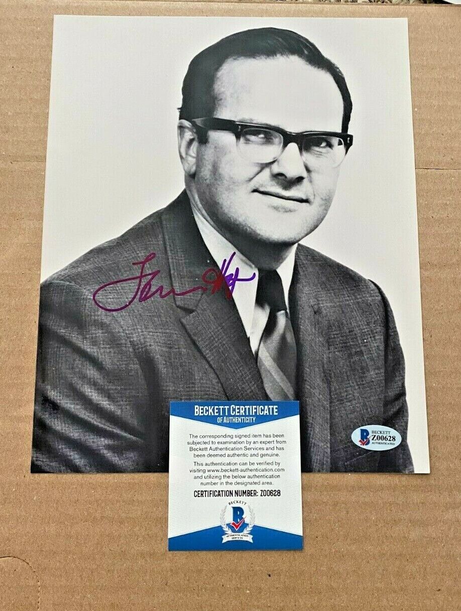 LAMAR HUNT SIGNED KANSAS CITY CHIEFS 8X10 Photo Poster painting BECKETT CERTIFIED