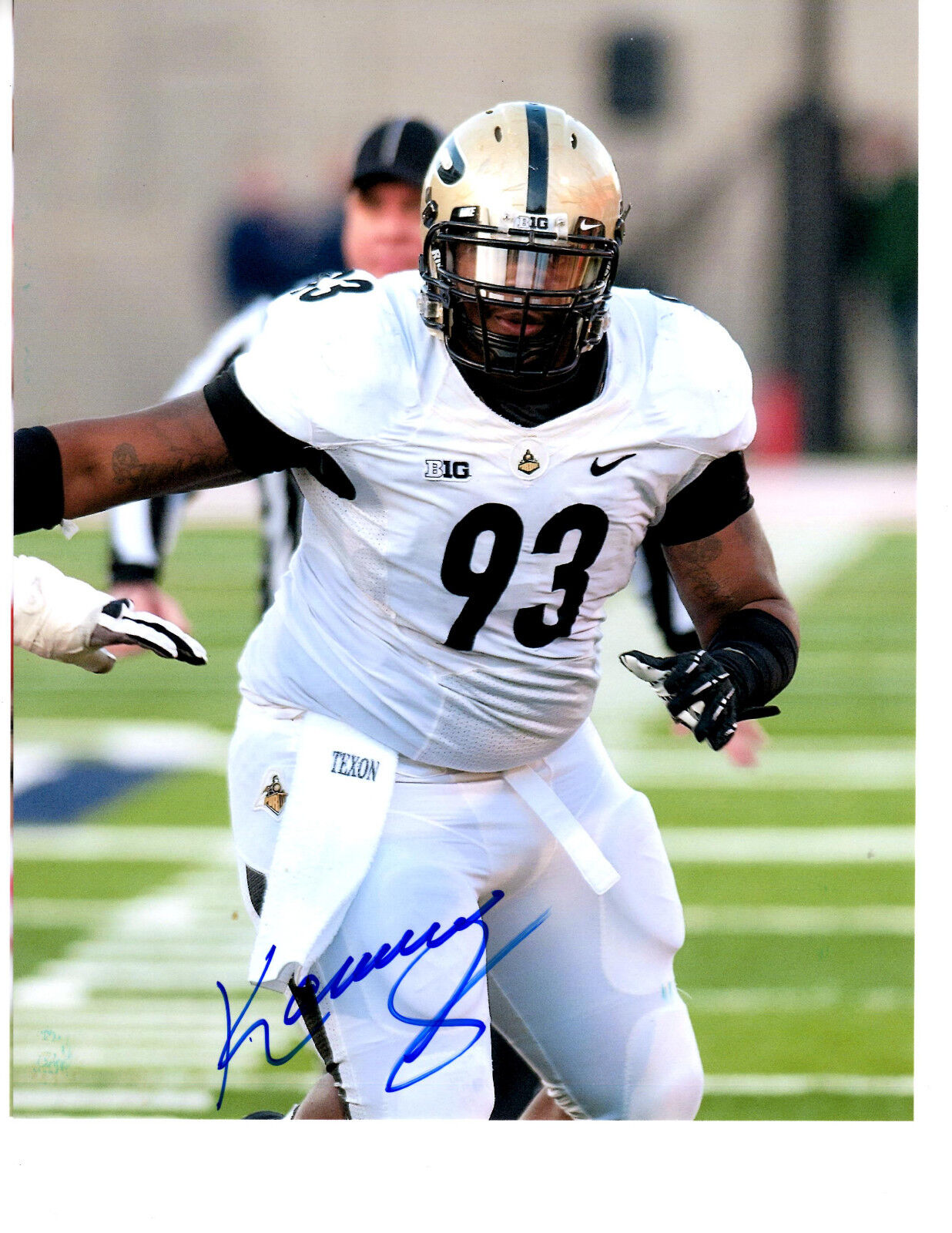 Kawann Short Purdue Boilermakers hand signed autographed football Photo Poster painting Panthers