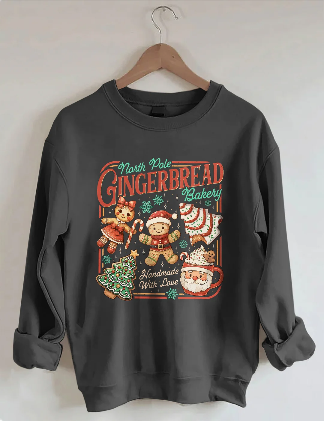North Pole Gingerbread Sweatshirt