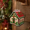 DIY Wooden House Diamond Art Painting Kit for Adults Home (Christmas Cottage)