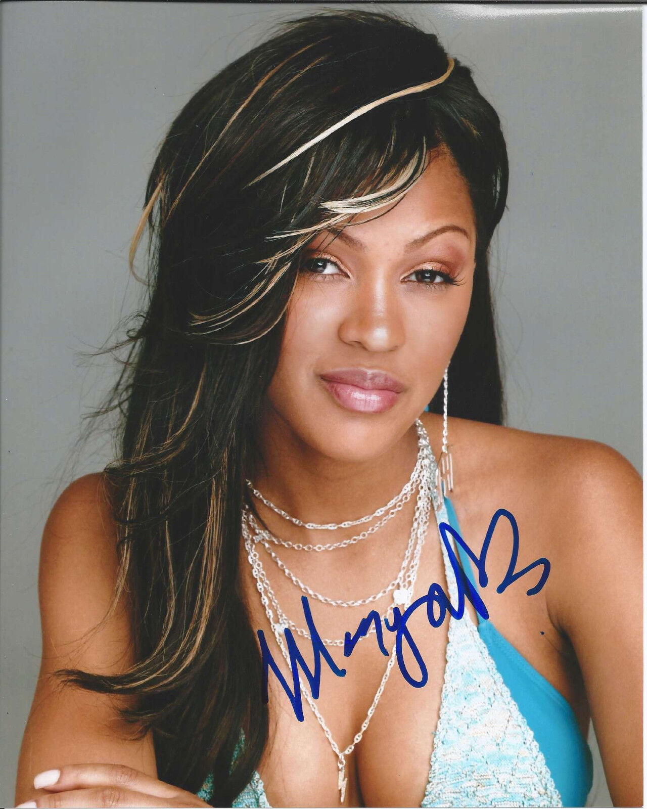 SEXY ACTRESS MEAGAN GOOD HAND SIGNED AUTHENTIC ANCHORMAN 2 8X10 Photo Poster painting B w/COA