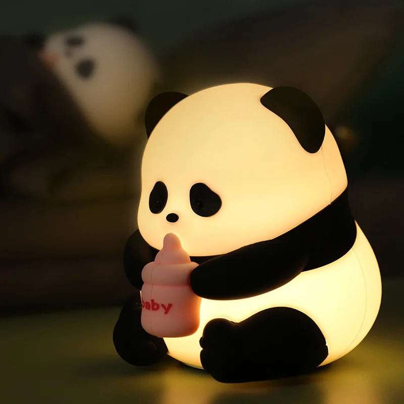Flower Panda Tap LED Night Lamp