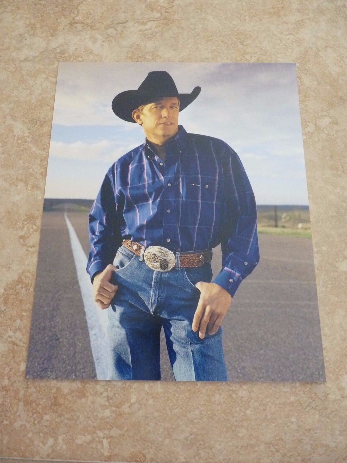 George Strait Sexy Country Music Promo Color 8x10 Photo Poster painting #4