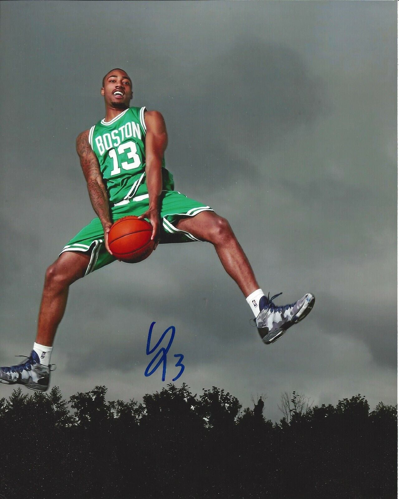 James Young Autographed 8x10 Boston Celtics Shipping A741