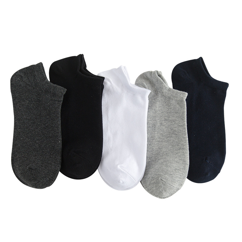 Men's low-top invisible non-slip cotton casual socks(10 pairs)