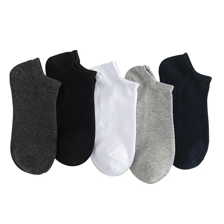 Men's low-top invisible non-slip cotton casual socks(10 pairs)