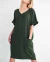 Plus Size Tunic Dress Summer Cotton Linen T Shirt Knee-Length Dresses