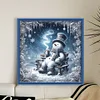 Snowman-14CT Stamped Cross Stitch 40*40cm