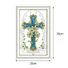 Lily Flower-14CT Stamped Cross Stitch Kit(20x33cm)