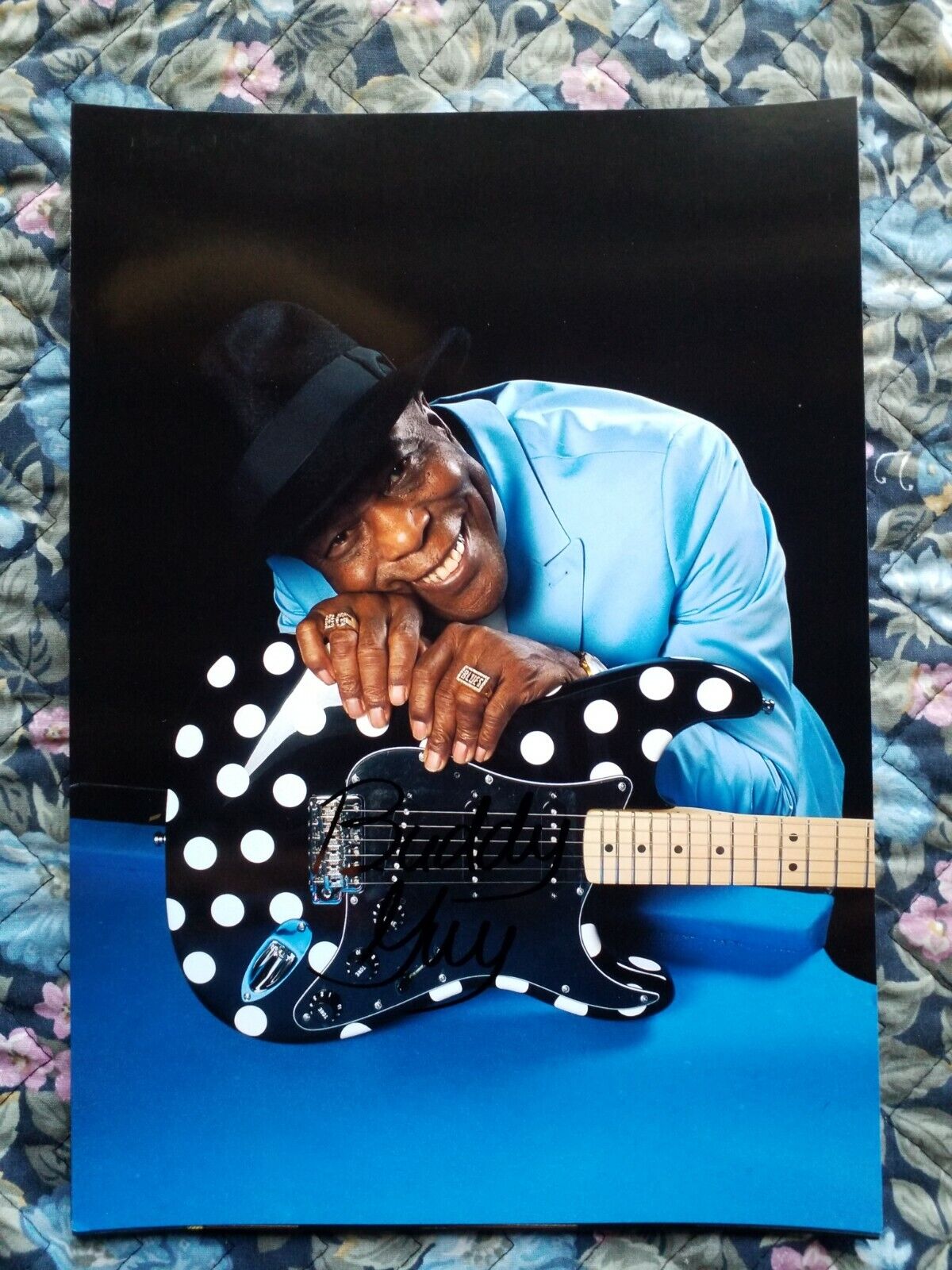 BUDDY GUY Autographed Authentic Signed 11.5 × 8.2 Photo Poster painting