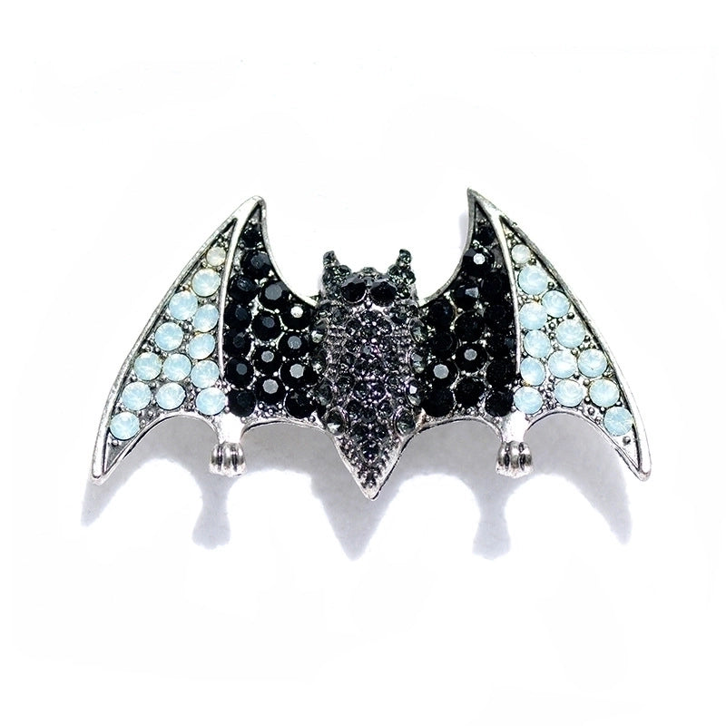 Retro Pin Bat Alloy Plating Inlay Rhinestones Unisex Brooches
